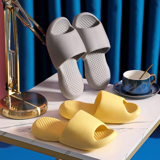 踩屎感拖鞋女夏家用防滑浴室洗澡情侣厚底家居夏季外穿男士凉拖鞋 商品图4