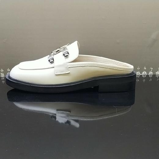 lfgj jeans BM002 夏季中性复古牛皮穆勒拖鞋 商品图2