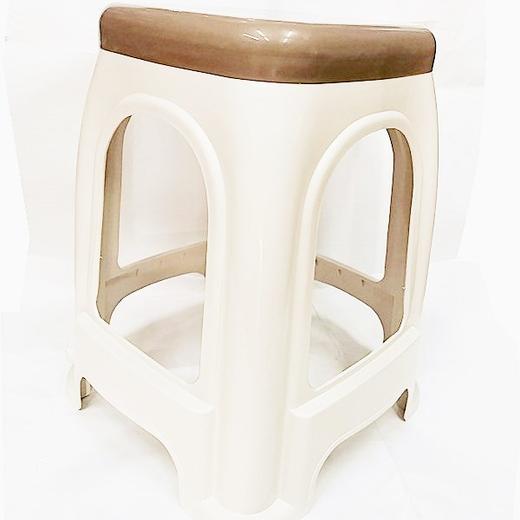 优选双色椅塑料凳子加厚 1张 胶凳48cm高家用简约餐桌椅子结实商用胶凳大人高凳塑料凳子椅子会议活动 商品图3