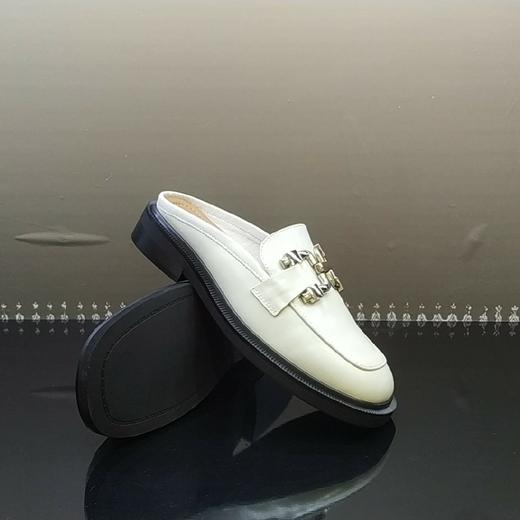 lfgj jeans BM002 夏季中性复古牛皮穆勒拖鞋 商品图4
