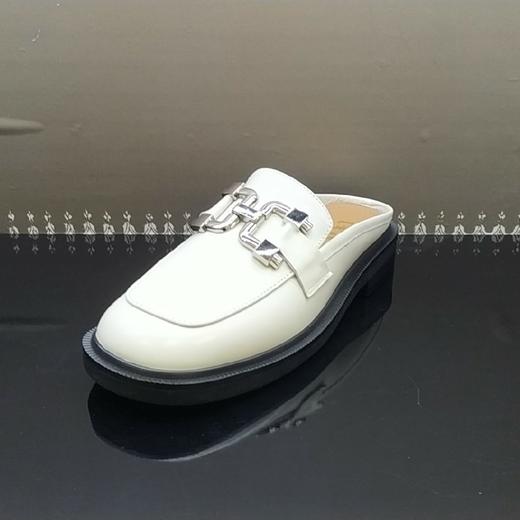 lfgj jeans BM002 夏季中性复古牛皮穆勒拖鞋 商品图1