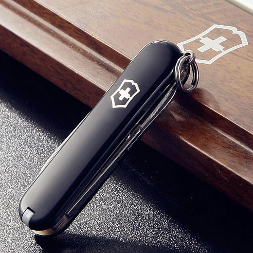 维氏瑞士军刀 典范58mm(7种功能) 军士刀多功能刀水果刀折叠指甲锉小剪刀小刀送女男朋友礼物黑色0.6223.3 商品图1