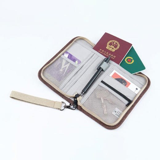 CHOOCI璞麻短款护照包CP0141证件整理资料夹收纳包 商品图1