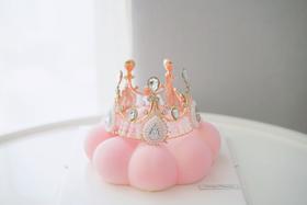 法式慕斯蛋糕 | 草莓乳酪慕斯 - 女王皇冠（粉）