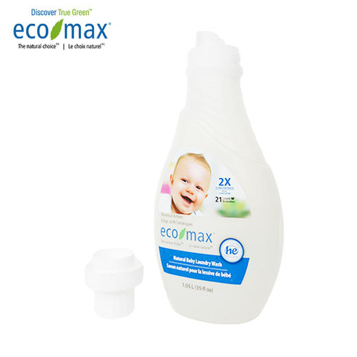 【超值购】ECOMAX 天然婴儿洗衣液(2倍浓缩) 1.05L-柔和抗敏 商品图2