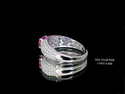 1.05克拉无烧粉蓝宝戒指 商品图3