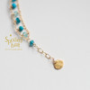 轨道系列蓝绿色宝石手链 商品缩略图3