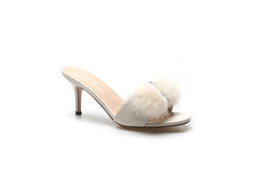 豪麟名鞋奥莱迪嘉女装胎牛皮革时尚凉拖DJKDA11WL004白色 原价1960元