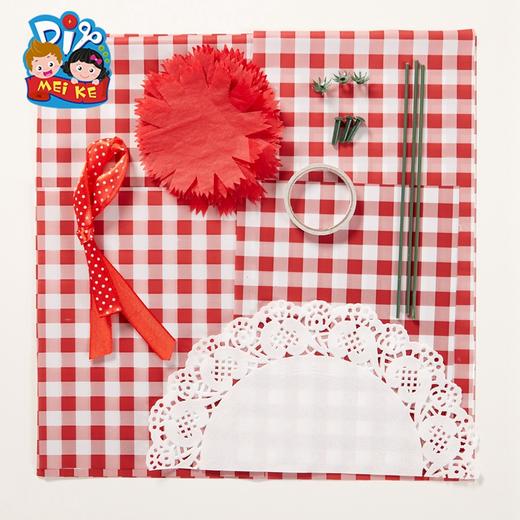 美可手工diy康乃馨手棒花束创意幼儿园儿童益智手工材料包 商品图3