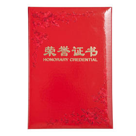 齐心荣誉证书B5纸面/C4594/红色