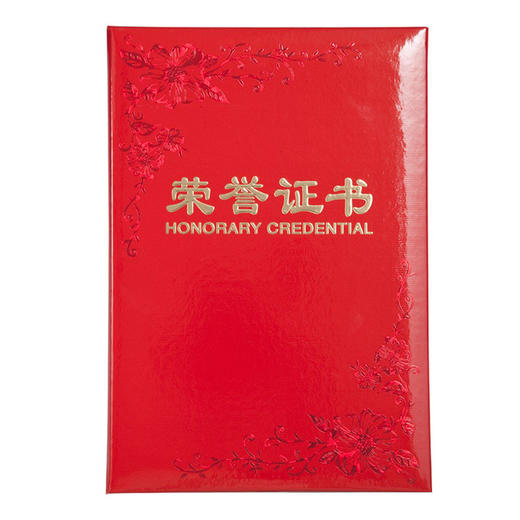齐心荣誉证书B5纸面/C4594/红色 商品图0
