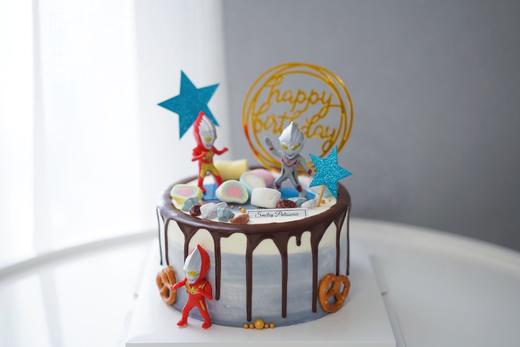 主题奶油蛋糕 | 原味香缇奶油 - 陨石奥特曼 商品图1