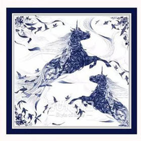 奥罗拉桑蚕丝巾/逐梦/B1-107