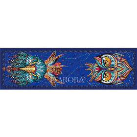 奥罗拉桑蚕丝巾/鹰羽冠/178*52CM/B10-007/花色