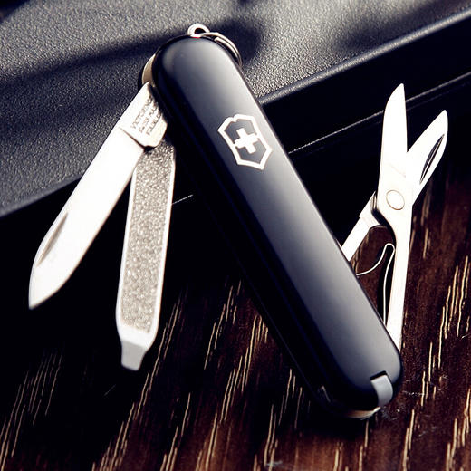 维氏瑞士军刀 典范58mm(7种功能) 军士刀多功能刀水果刀折叠指甲锉小剪刀小刀送女男朋友礼物黑色0.6223.3 商品图2