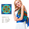 奥罗拉桑蚕丝巾/初战方捷/110*110CM/B0-001/粉·蓝 商品缩略图3