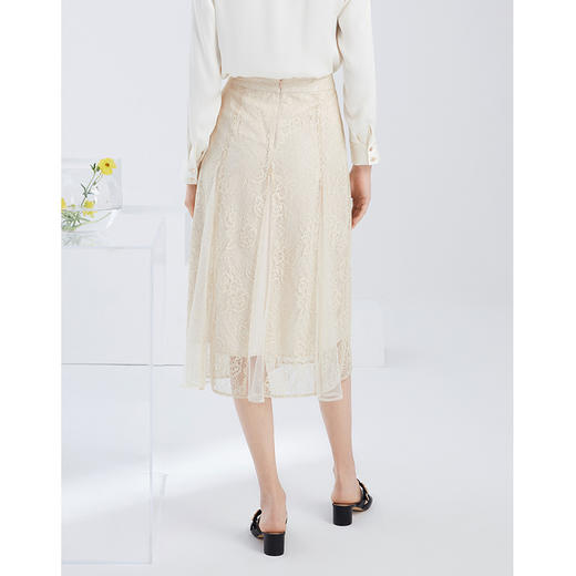 EITIE爱特爱夏季新款洋气法式优雅复古显瘦A版蕾丝镂空半身裙B2106704 商品图4