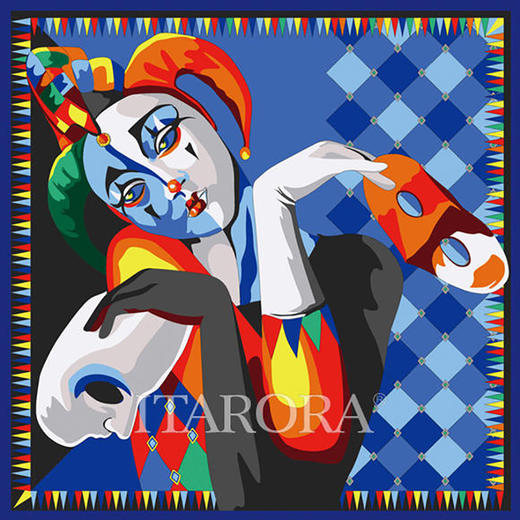 奥罗拉桑蚕丝巾/缘分天使/66*66CM/B2-010/花色 商品图0