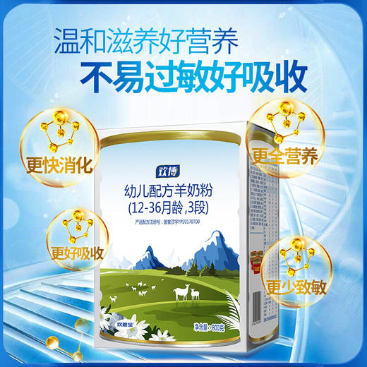 欢恩宝 欢博羊奶粉3段800g* 1罐【 欢恩宝】 商品图1