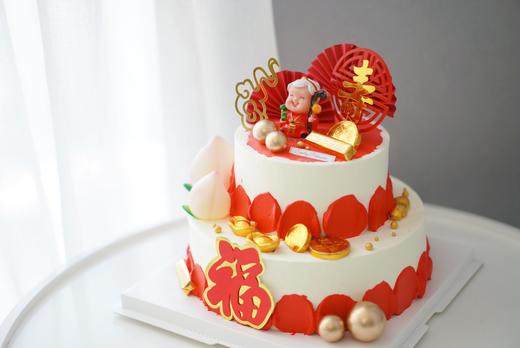 祝寿奶油蛋糕 | 鲜果原味香缇 - 双层祝寿 商品图1