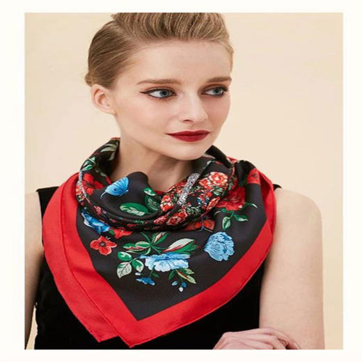 奥罗拉桑蚕丝巾/陌上花开/B1-099 商品图0