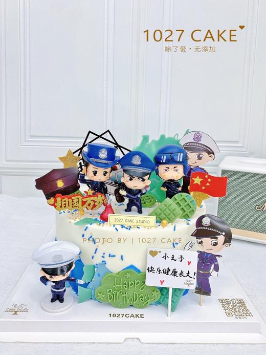 1027CAKE | 警察 军人 当兵 主题 蛋糕 商品图0
