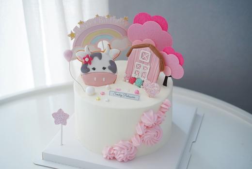 主题奶油蛋糕 | 原味香缇奶油 - 哞哞奶牛 商品图1