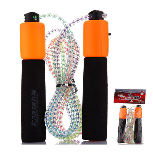 狂神KANSA水晶计数跳绳健身器材家用运动器材成人中考专用儿童跳绳KS0322 长度3米 运动器材家用 商品图8