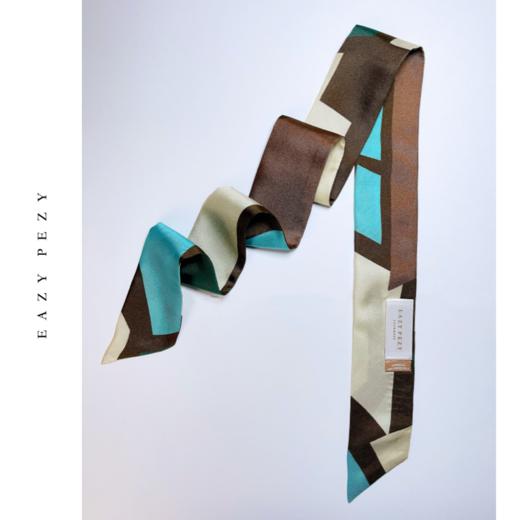 Eazypezy  意大利进口Twilly真丝印花小丝巾 商品图3