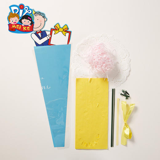 母亲节创意儿童手工diy康乃馨花束贺卡幼儿园制作材料包 商品图3