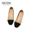 西村名物2021春季新款浅口单鞋女百搭小香风舒适平底奶奶鞋T21AE11711 商品缩略图2
