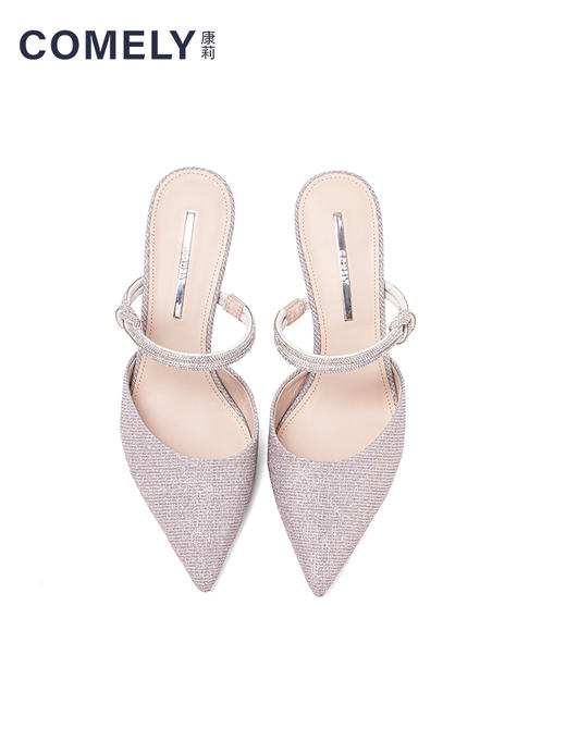 康莉2021夏季新款时尚水钻高跟包头凉鞋女百搭酒杯跟	KYQ12122DD01AT1/KYQ12122DK02AT1 商品图4