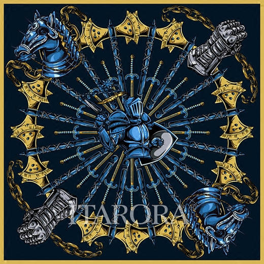 奥罗拉桑蚕丝巾/骑士精神/B8-005 商品图3