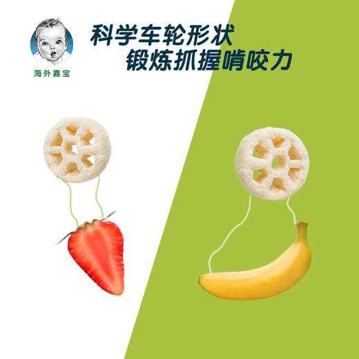 美国Gerber嘉宝 车轮泡芙 香蕉冰激凌味 42g 商品图4