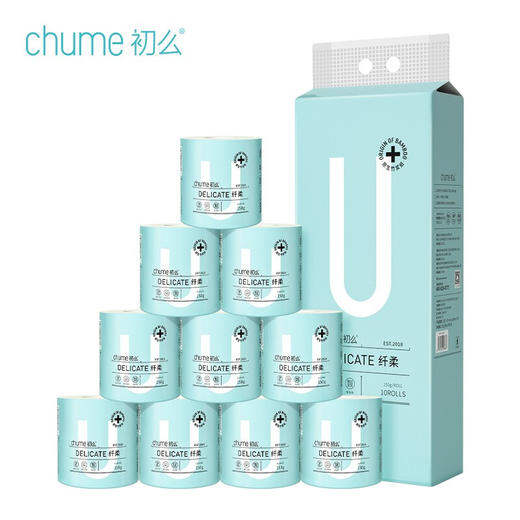 初么有芯竹浆本色卷纸3层150克*10卷 商品图0