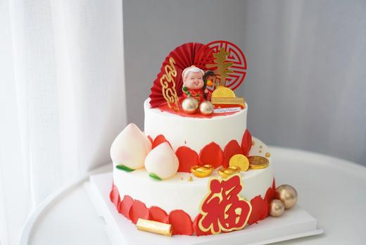 祝寿奶油蛋糕 | 鲜果原味香缇 - 双层祝寿 商品图2