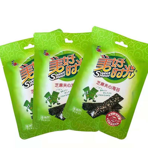 【3.9元/袋】喜之郎美好时光芝麻夹心海苔8g（0601940） 商品图0