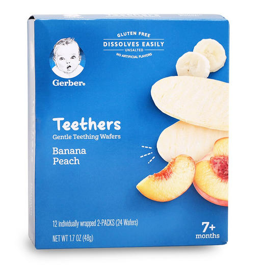 美国gerber嘉宝 米饼 桃子香蕉48g 商品图0