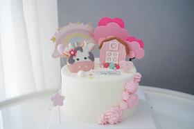 主题奶油蛋糕 | 原味香缇奶油 - 哞哞奶牛