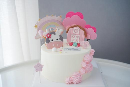 主题奶油蛋糕 | 原味香缇奶油 - 哞哞奶牛 商品图0