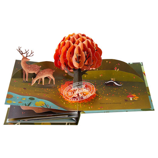 【中商原版】四季立体书系列：树叶 纸艺设计师Yoojin Kim 插画师Lindsay Dale-Scott 英文原版 Leaves : An Autumn Pop-Up Book 商品图6