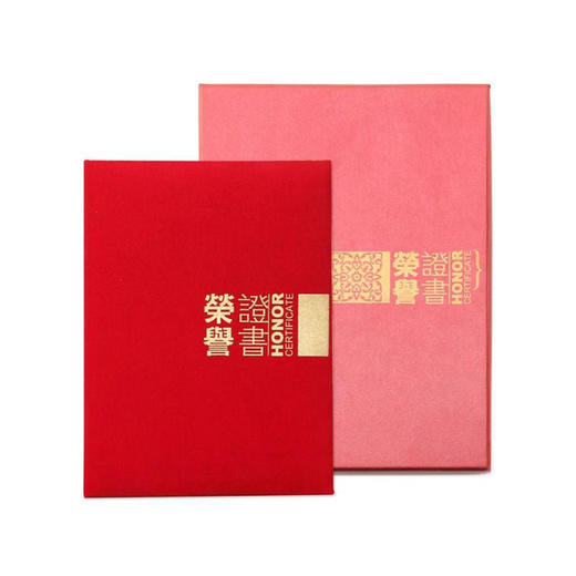 金辉A4高级植绒荣誉证书JH-701 商品图0