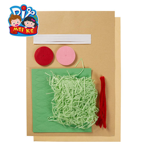 美可手工diy温馨小花篮幼儿园创意儿童手工益智制作材料包 商品图3