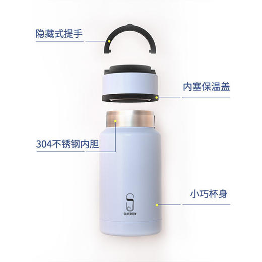 诗芙迪(SILVERDEW)不锈钢迷你口袋保温杯男女水杯子小巧便携200ml 商品图2
