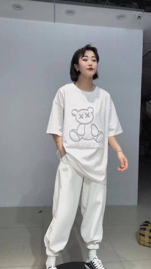 SpringRain荧光小熊半袖T恤 商品图0