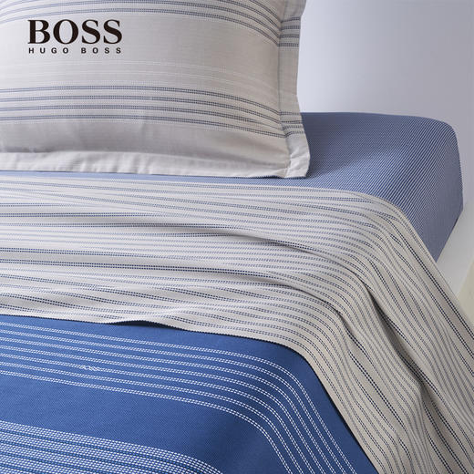 【Hugo Boss】全棉贡缎高端条纹床上用品四件套 SCRIPT 商品图3