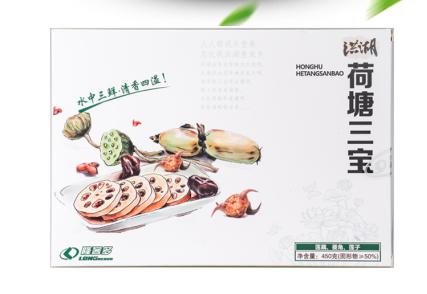 洪湖 隆客多 荷塘三宝450g/盒 商品图0