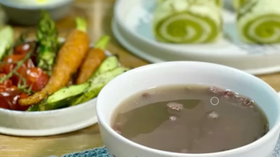 红豆沙，黑椒烤杂蔬，鲜花小馒头，水煮蛋【我用早餐叫醒你-8】