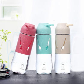 诗芙迪(SILVERDEW)塑料水杯女运动杯子Tritan密封防漏650ml