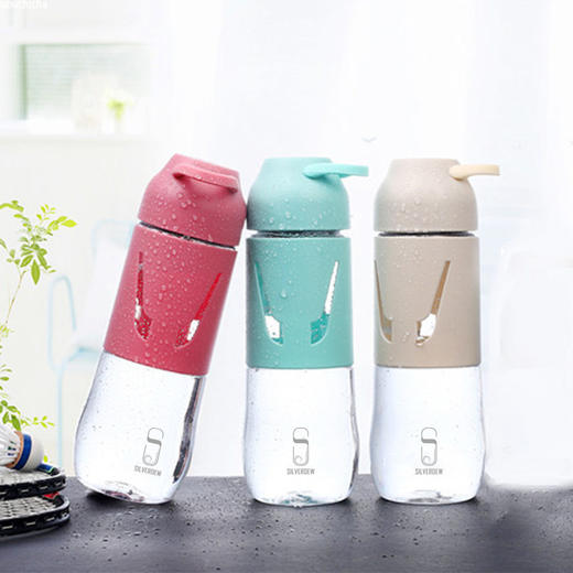 诗芙迪(SILVERDEW)塑料水杯女运动杯子Tritan密封防漏650ml 商品图0